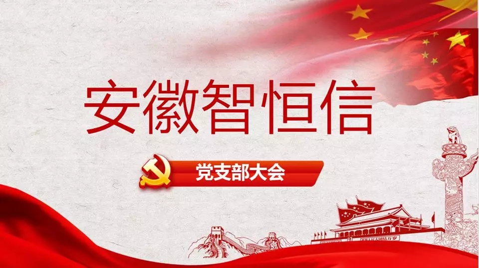 智恒信黨支部大會圓滿落幕！——暨專題組織生活會與民主評議